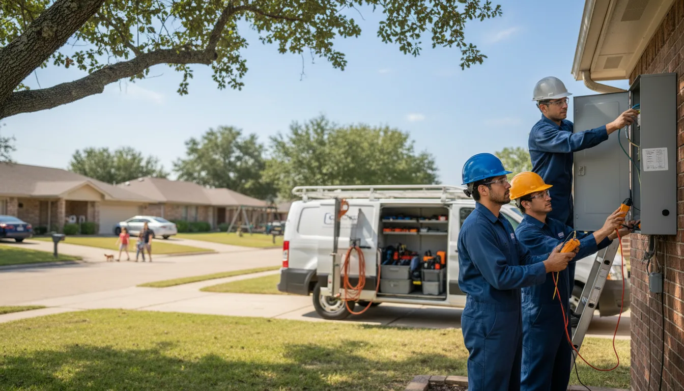 Certified electrician providing emergency electrical services in Columbus, NE